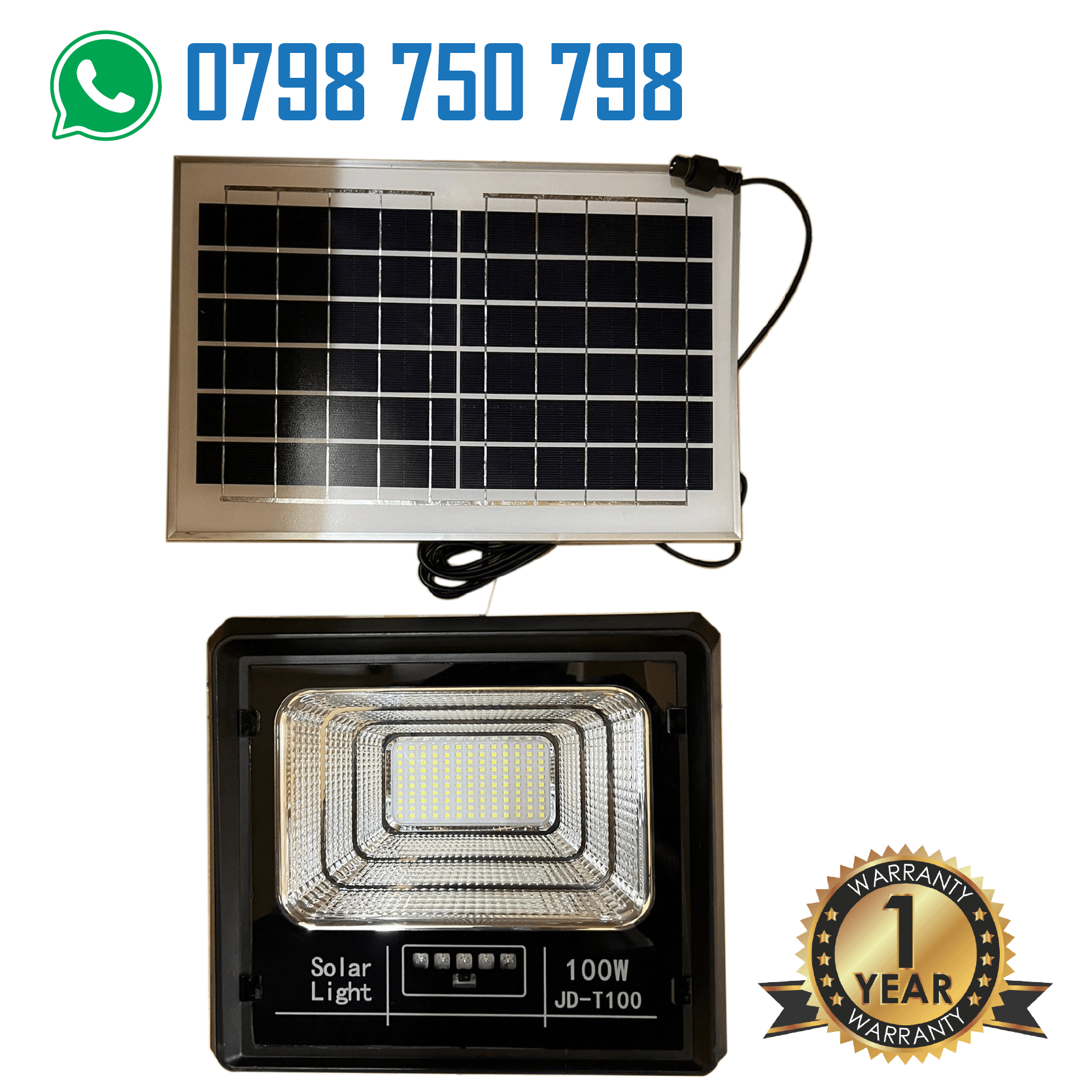 100 WATTS SOLAR FLOOD LIGHTS True Deals